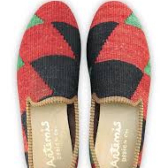 ARTEMIS DESIGN Co. Kilim Wool Loafers Flat Shoes - EU 38 / US 7.5 - Picture 2 of 7